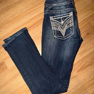 Vigoss “The Dallas” Skinny Jeans Women’s 26x32 – Embellished Pocket Denim